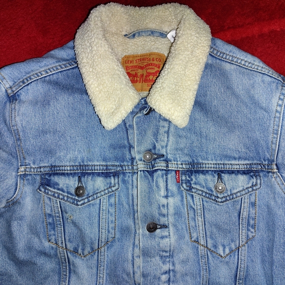 Levi's Other - Levi's Denim Jacket with Cream Shearling Collar